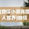 (微信小游戏猎人世界)微信小游戏猎人启程，冒险之旅的开启与探索