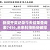 新澳开奖记录今天结果查询表7456,未来科技新突破探讨_高级款.4.311