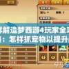 详解造梦西游4玩家全攻略：怎样抓宠物以提升战斗力，共享游戏内最强秘诀