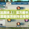 赢在起跑线上！实力解析：拿下三国最强顶级阵容推荐，最全面的战略布局策略揭秘