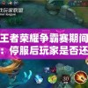 探讨王者荣耀争霸赛期间停服情况：停服后玩家是否还能继续体验游戏？