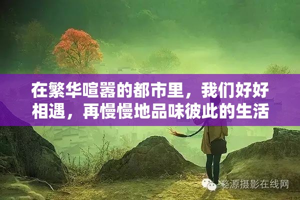 在繁华喧嚣的都市里，我们好好相遇，再慢慢地品味彼此的生活