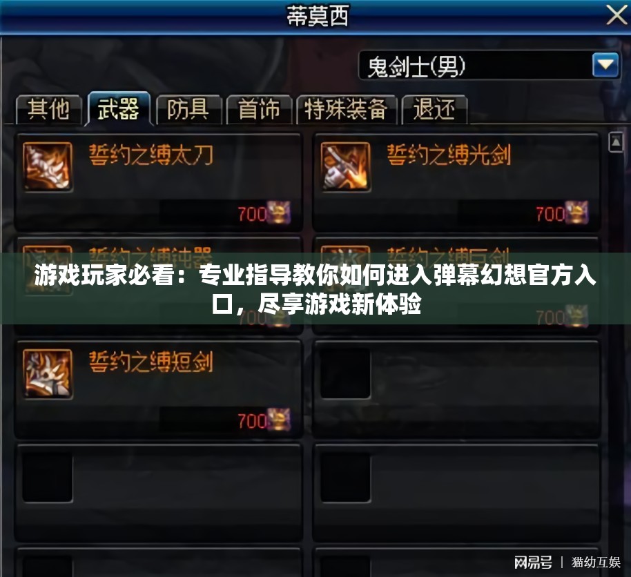游戏玩家必看：专业指导教你如何进入弹幕幻想官方入口，尽享游戏新体验