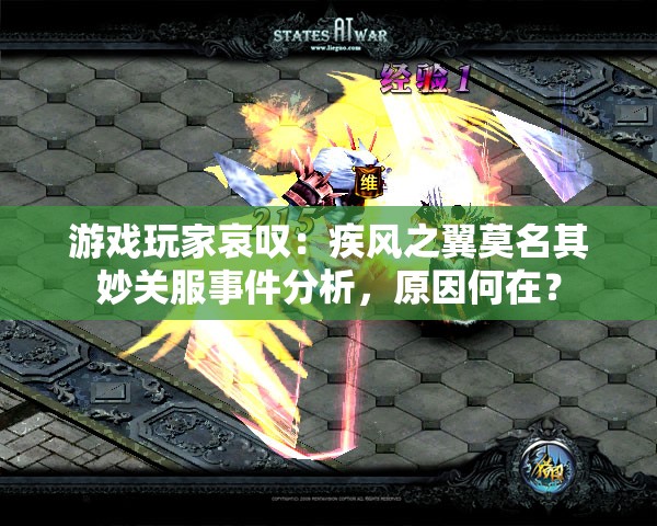 游戏玩家哀叹：疾风之翼莫名其妙关服事件分析，原因何在？