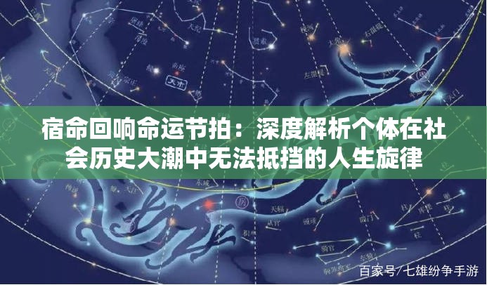 宿命回响命运节拍：深度解析个体在社会历史大潮中无法抵挡的人生旋律