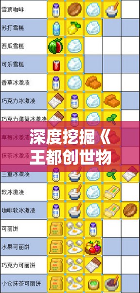 深度挖掘《王都创世物语》：内置菜单功能的设计思路与操作优化解析