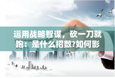 运用战略智谋，砍一刀就跑：是什么招数?如何影响现代社会竞争形态的探讨