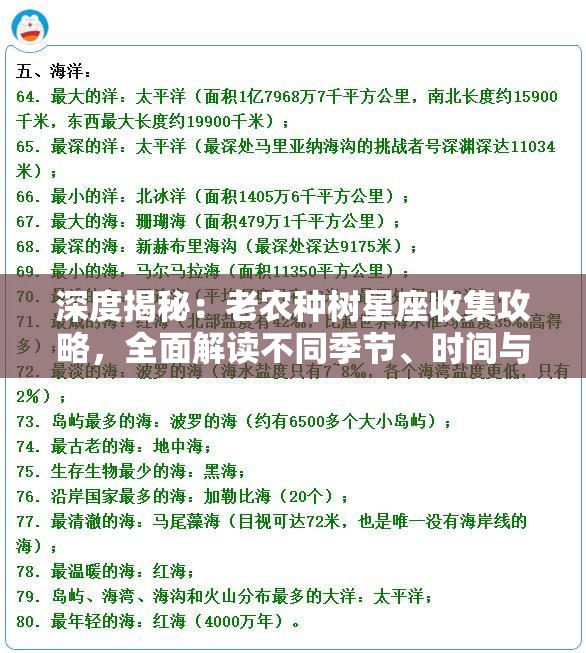 深度揭秘：老农种树星座收集攻略，全面解读不同季节、时间与地理条件下的星空观测技巧