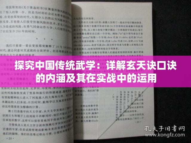 探究中国传统武学：详解玄天诀口诀的内涵及其在实战中的运用