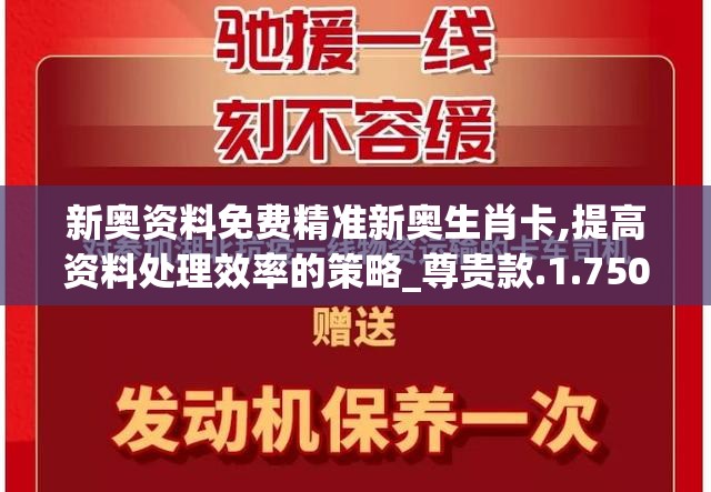 新奥资料免费精准新奥生肖卡,提高资料处理效率的策略_尊贵款.1.750