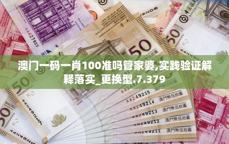 澳门一码一肖100准吗管家婆,实践验证解释落实_更换型.7.379