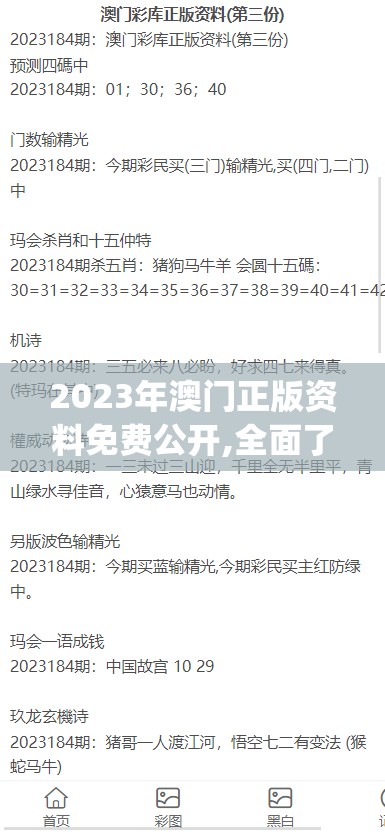 2023年澳门正版资料免费公开,全面了解最新正品的解答与应用_探险集.0.370