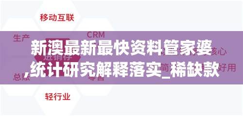 新澳最新最快资料管家婆,统计研究解释落实_稀缺款.7.272