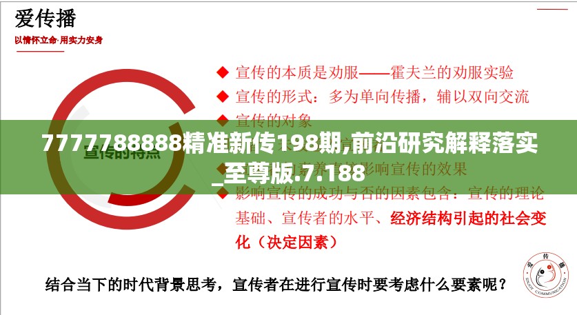 7777788888精准新传198期,前沿研究解释落实_至尊版.7.188