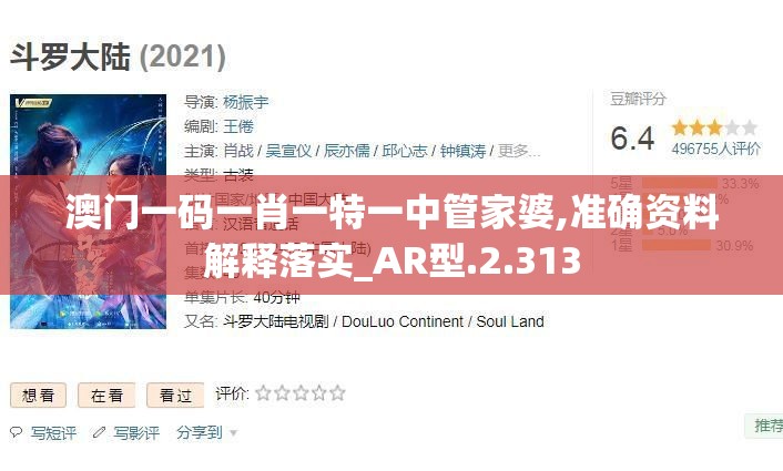 澳门一码一肖一特一中管家婆,准确资料解释落实_AR型.2.313