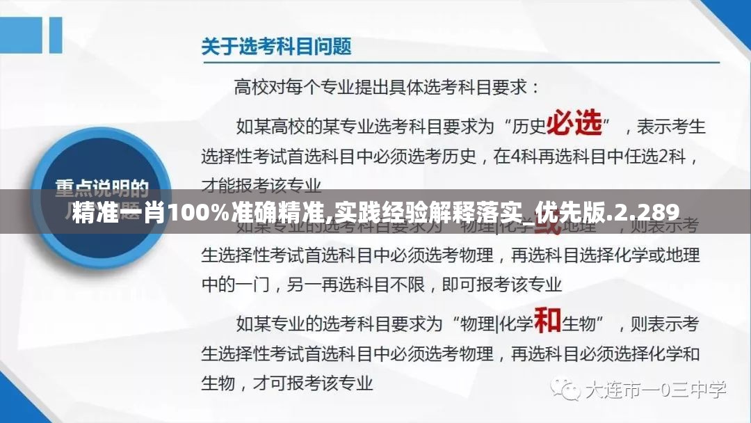 精准一肖100%准确精准,实践经验解释落实_优先版.2.289
