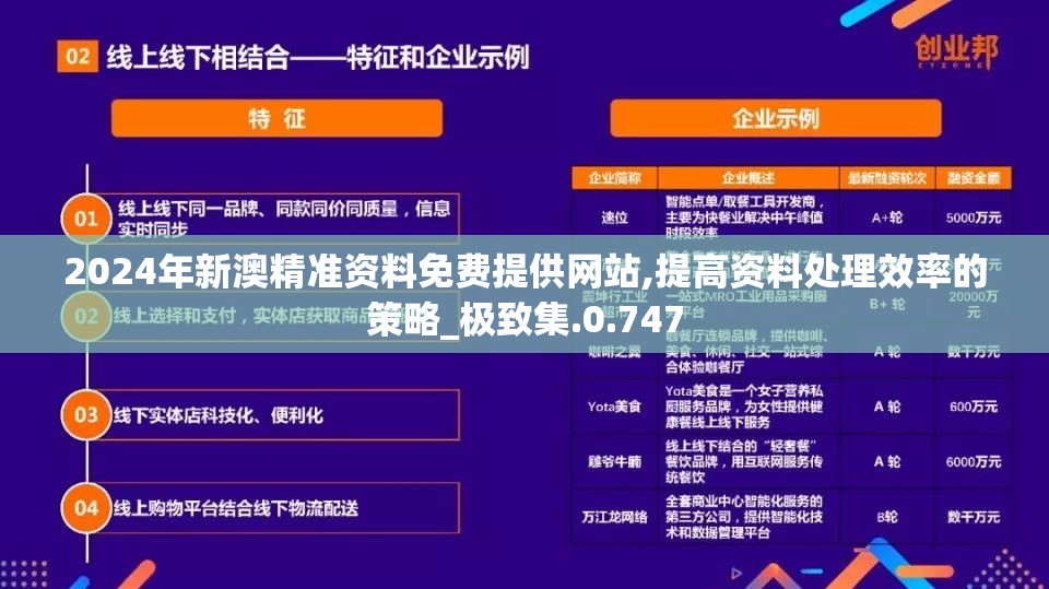 2024年新澳精准资料免费提供网站,提高资料处理效率的策略_极致集.0.747
