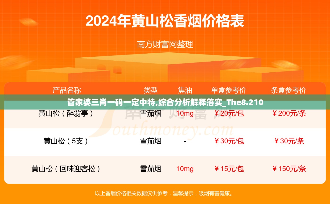 管家婆三肖一码一定中特,综合分析解释落实_The8.210