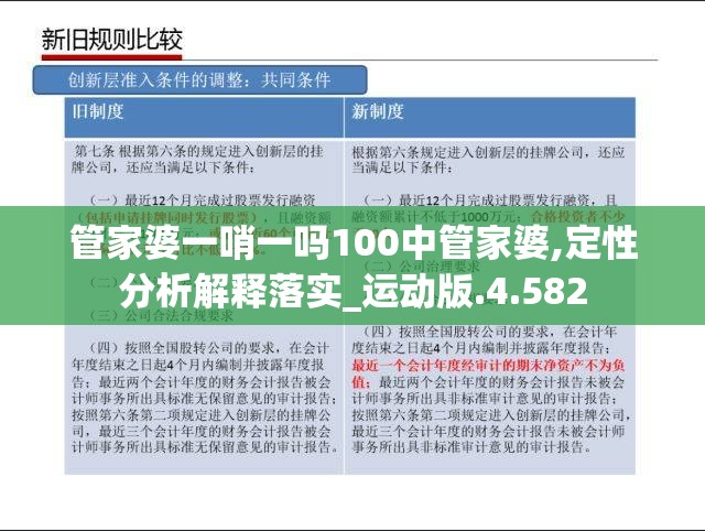 管家婆一哨一吗100中管家婆,定性分析解释落实_运动版.4.582