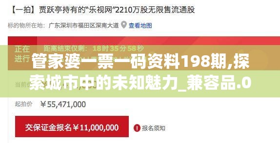 管家婆一票一码资料198期,探索城市中的未知魅力_兼容品.0.90