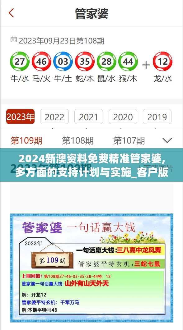 2024新澳资料免费精准管家婆,多方面的支持计划与实施_客户版.6.250