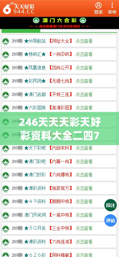 246天天天彩天好彩资料大全二四7456,决策资料解释落实_界面版.9.803