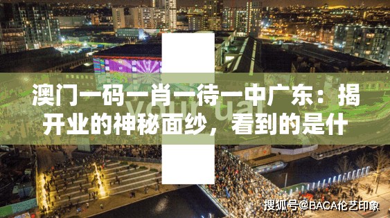澳门一码一肖一待一中广东：揭开业的神秘面纱，看到的是什么？