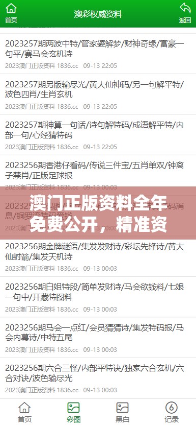 澳门正版资料全年免费公开，精准资料一应俱全，您不容错过！