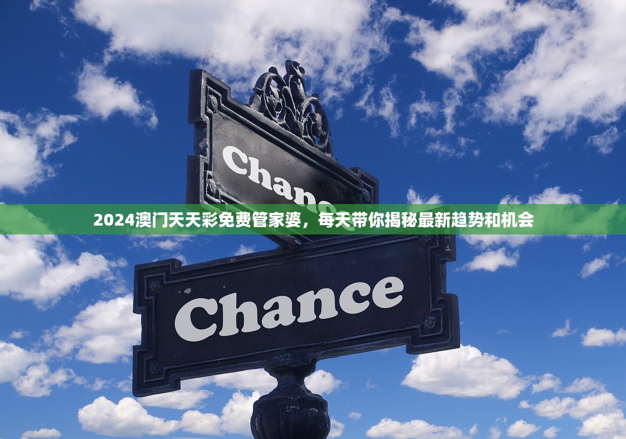 2024澳门天天彩免费管家婆，每天带你揭秘最新趋势和机会