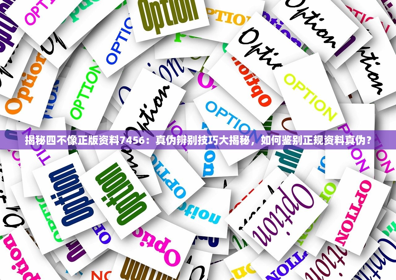 揭秘四不像正版资料7456：真伪辨别技巧大揭秘，如何鉴别正规资料真伪？